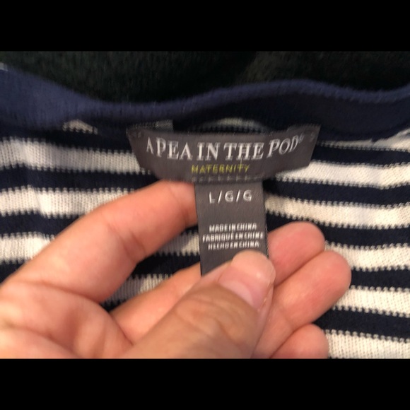 A Pea In the Pod knit striped cardigan sweater - Picture 6 of 6